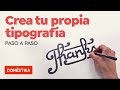 Crear tu propia tipografía es posible – CURSO ONLINE - Domestika