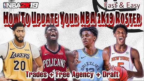 How To Get Updated NBA 2K22 Rosters On NBA 2K19 WITH FREE AGENCY & TRADES & ROOKIES! (PS4/XBOX ONE)
