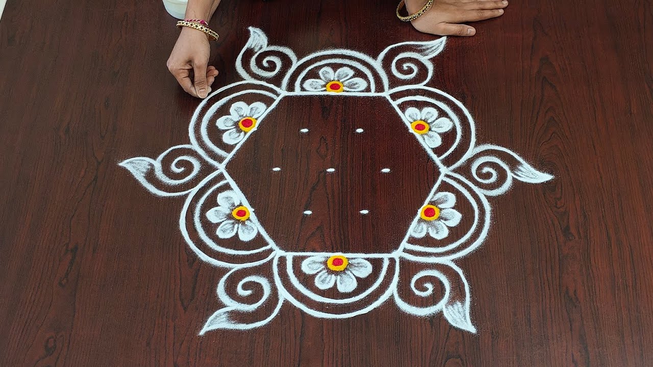 Easy Shivarathri muggulu|5×3dots maha shivarathri special rangoli|easy shanku kolam