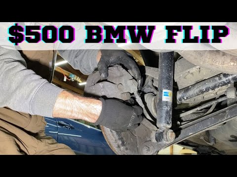 Rear Brake Service, Seat Repair & Steering Diag on my $500 BMW E46 Flip Project