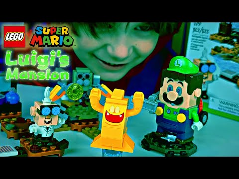 Lego Mario: Luigi&#39;s Mansion Lab and Poltergust Build and PLAYYY!!!!!!
