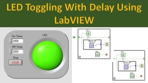 Led Toggling with Delay Using LabVIEW