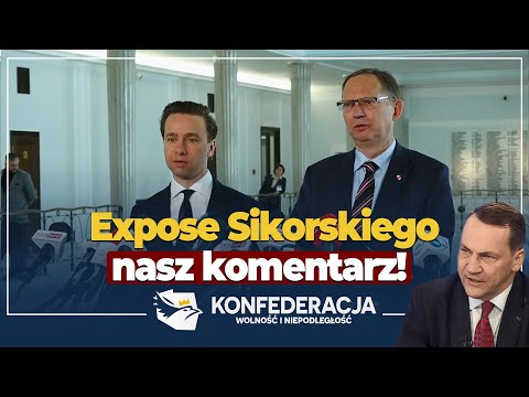 Konfederacja po exposé ministra Sikorskiego #NaŻywo