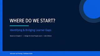 Chapter 1: Where Do We Start? | Instructional Design 101