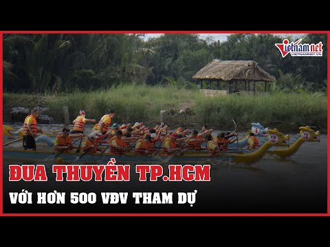 Video Hơn 500 VĐV tranh tài sôi nổi tại giải đua thuyền... - youtube