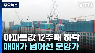 전국 아파트값 12주째 하락...서울 3.3㎡ 분양가 …