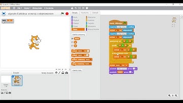 Program komputerowy Scratch przedstawienie algorytmu Euklidesa w wersji z odejmowaniem