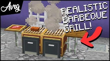 Make a Realistic Working Barbeque Grill in Minecraft and Minecraft Bedrock!