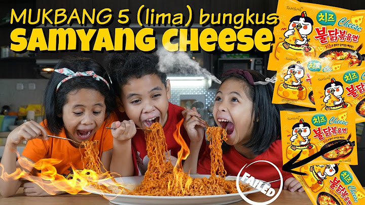 MUKBANG 5 BUNGKUS SAMYANG CHEESE!! | TheRempongsHD Samyang