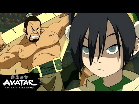 Toph's First Fight As The Blind Bandit ⛰ Full Scene | Avatar: The Last Airbender