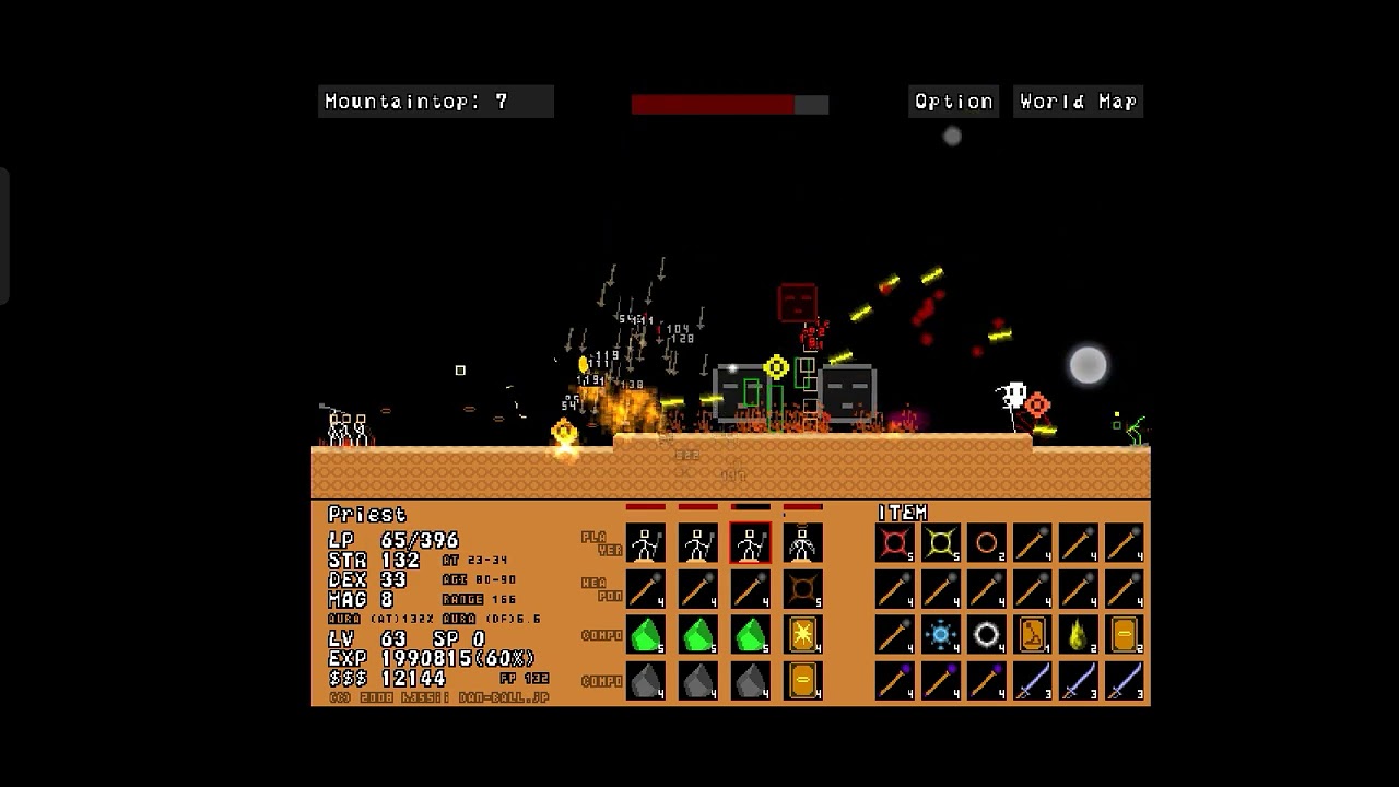 Stick Ranger Mountaintop Priest 3 + Angel lvl 63-66 All Boss 1/2