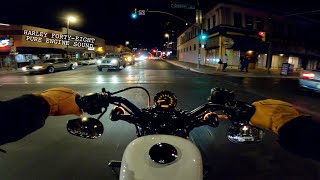 Harley Davidson 48 Night Ride | Pure Engine Sound Only