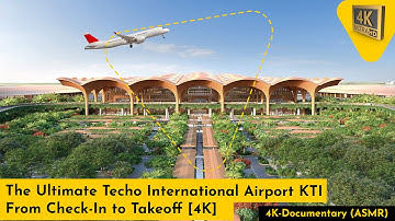 The Ultimate Techo Internationnal Airport KTI from Check-in to Takeoff - 4K Documentary Walk (ASMR).