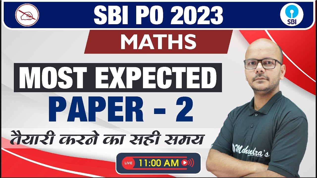 Most Expected Paper for SBI PO 2023 | Maths Preparation for SBI PO 2023 ...