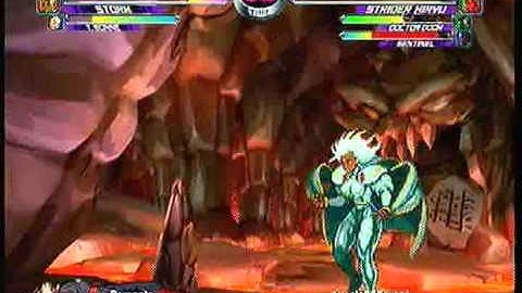 MvC2 Online (360): Brett (MST) vs useleSSSavant (Sent/Strid/Doom) 15 .:1.12.11:.