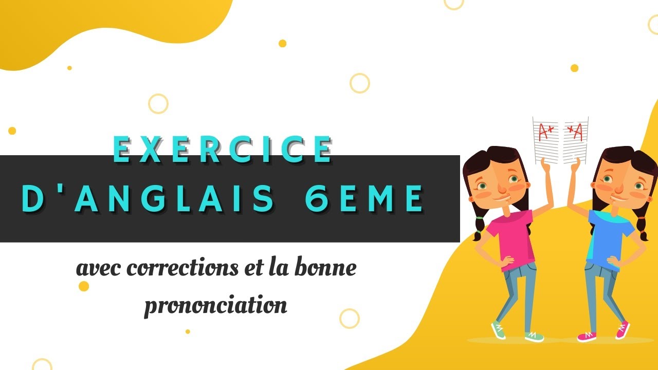 Page De Garde Chaier D'anglais 6ème Tres Facile A Faire Exercice d'anglais pour 6ème - YouTube