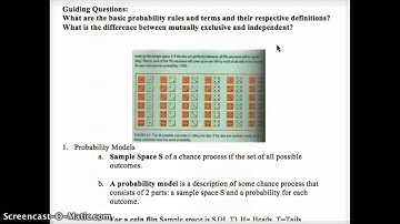 AP Stats 5.1/5.2 HW  Video Part 1