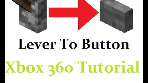 Lever to Button Tutorial (Xbox 360 Minecraft)