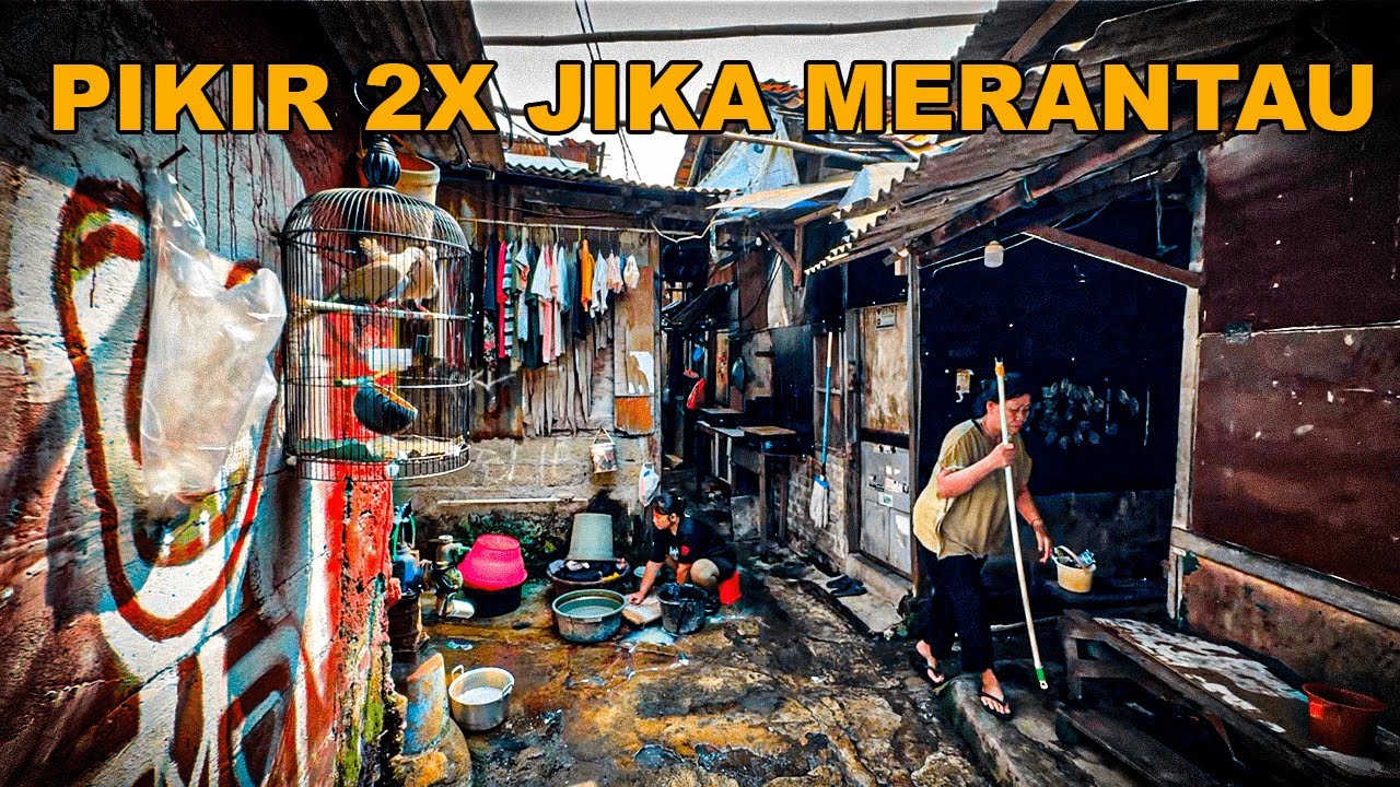 KEHIDUPAN KAMPUNG KUMUH & PADAT DI KEMANGGISAN