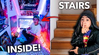 WE Built A HIDDEN Gaming ROOM In Our House!! (Hirap Hanapin!) | Ranz and Niana