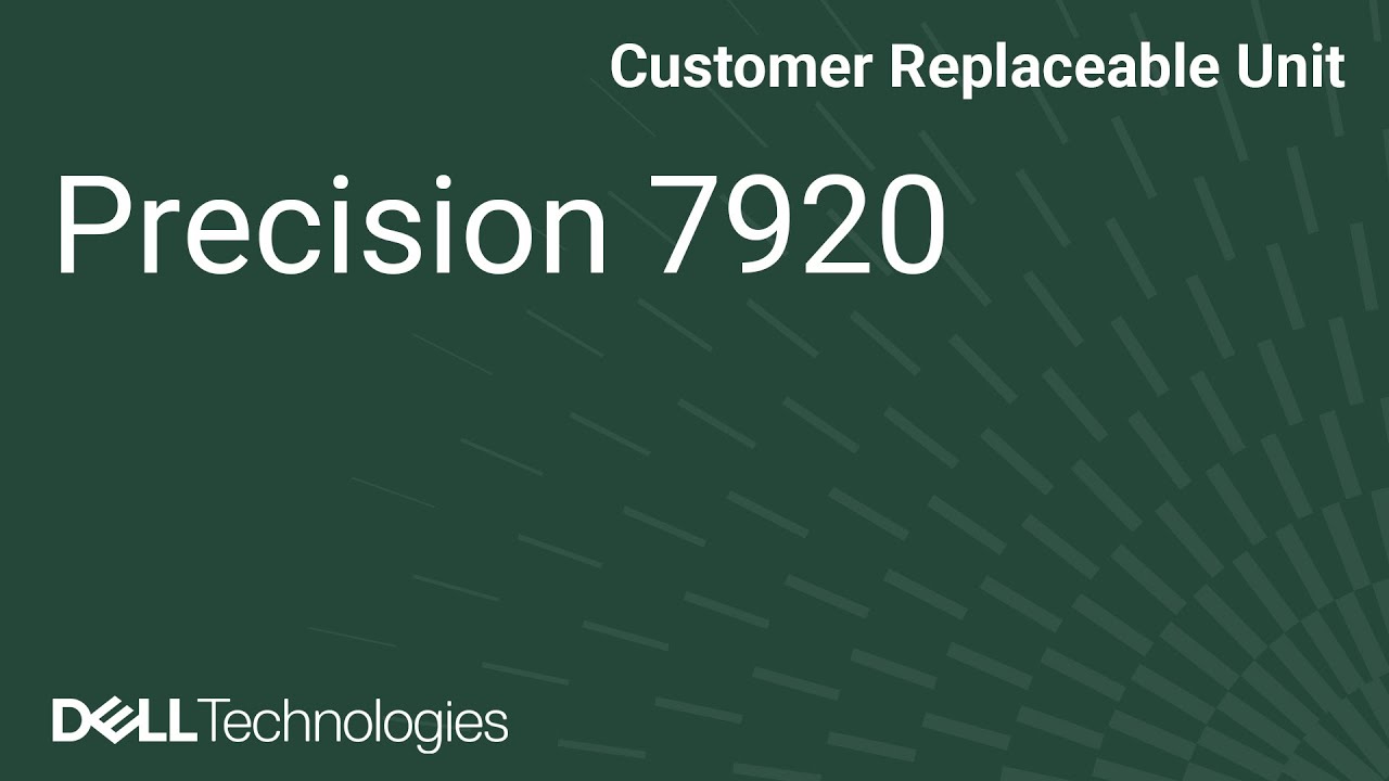 Dell Precision 7920: Replace Motherboard