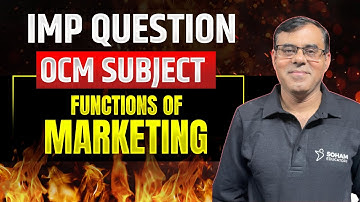 Functions of Marketing | Class 12 OCM | Mukesh Sir | HSC Commerce | Soham Educators