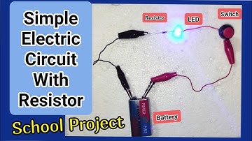 How to connect Single LED to 9V Battery with resistor & ON/OFF Switch | Connection Tutorials