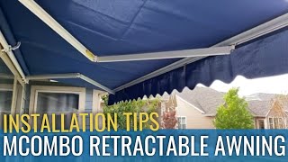MCombo Retractable Awning  Tips