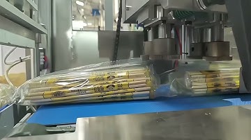 automatic bamboo chopsticks packing machine in line#chopsticks #packingmachine