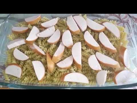 Макароны с сосисками в духовке. Просто и вкусно.
