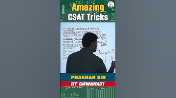 Solution Tricks For Time & Distance Based Question l CSAT For UPSC Prelims 2026 #mathematics #csat
