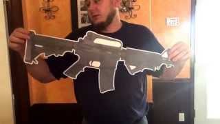 Cool AR-15 stickup poster for gun enthusiasts.