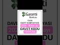 ✅ GARANTİ BANKASI ✅ 1.250 TL ✅ NİSAN ayı DAVET KODU: 👉 TOGWL83L 👈