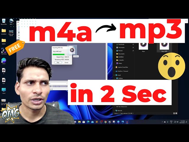 Covert m4a audio in mp3 offline | m4a to mp3 converter class=