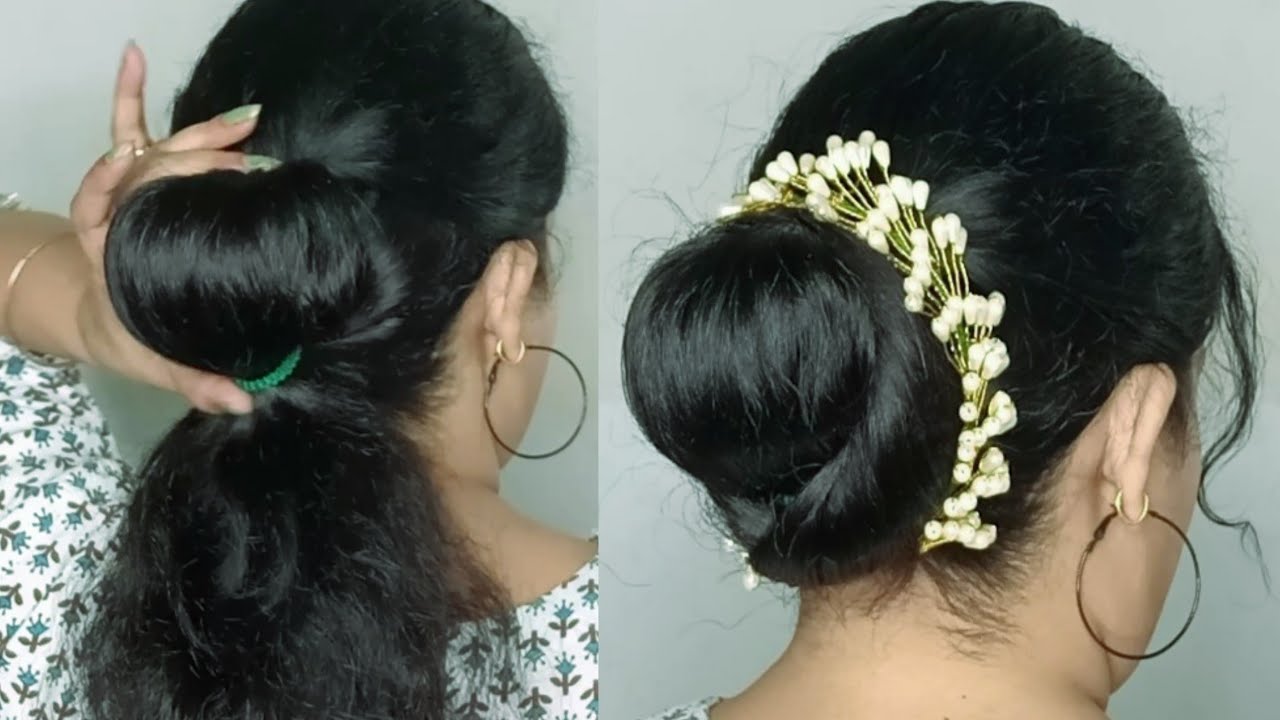 easy-bun-simple-easy-bun-hairstyle-for-wedding-easy-hairstyle-for