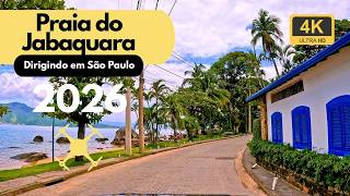 Dirigindo até a praia mais ao norte de Ilhabela, a bela Jabaquara e imagens de drone.