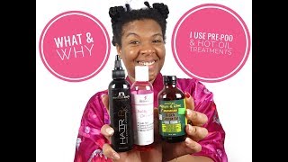 What/Why I Use Pre-Poo & Hot Oil Treatments |  TYPE 3/4 NATURAL HAIR |