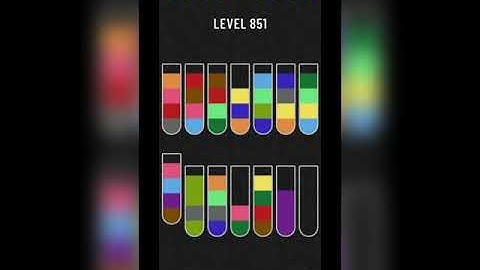 Water sort puzzle level 851