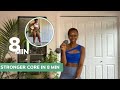 8 MIN FLOOR CORE WORKOUT | No Equipment Ab Burn at Home
