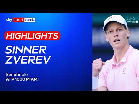 Video Sinner-Zverev: gli highlights | ATP 1000 Miami