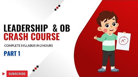 Leadership & Organizational Behaviour | BBA/BBS/BBM |Full course |Most Important Question|Part 1|SG