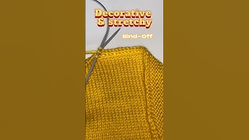 How decoratively and stretchy to bind-off the loops?