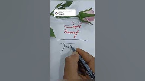 Touseef My First Name And My Beautiful Name signature #shortsvideo #Name #Status