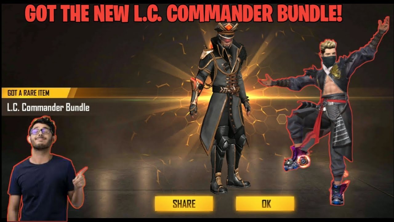 free fire commander bundle