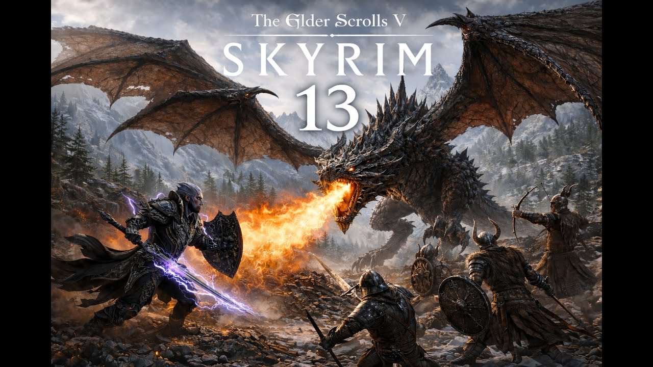 The Elderscrolls 5: Skyrim #13🧙Epischer Kampf gegen einen Drachen🐉