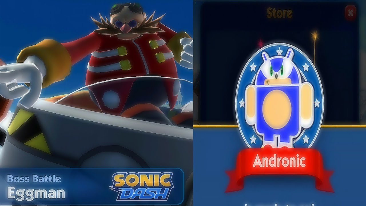 SONIC DASH | ANDRONIC EGGMAN BOSS FIGHT GAMEPLAY - YouTube