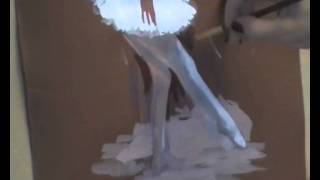 МК: 2й этюд из балетной серии, темпера, бумага