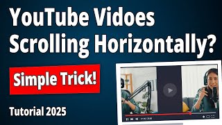 Fix YouTube Video Tearing Across the Screen or Scrolling Horizontally?