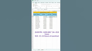 How to Calculate Overtime in Excel in Seconds!