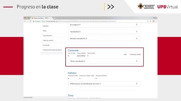 Tutoriales Brightspace - Progreso de la clase - Estudiantes - UPB Académico